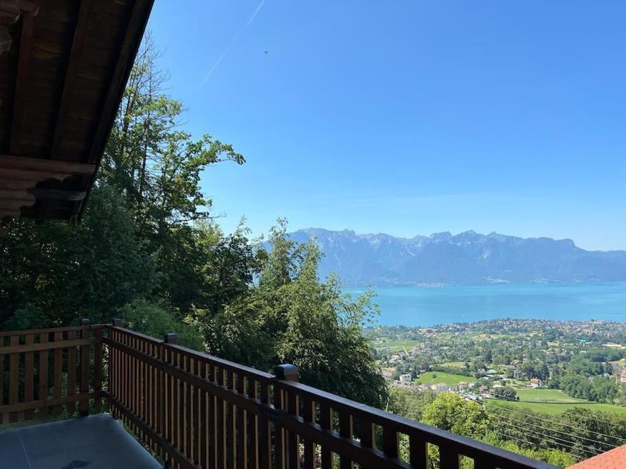 Swiss Chalet - Mountain And Lake View Blonay Exteriör bild